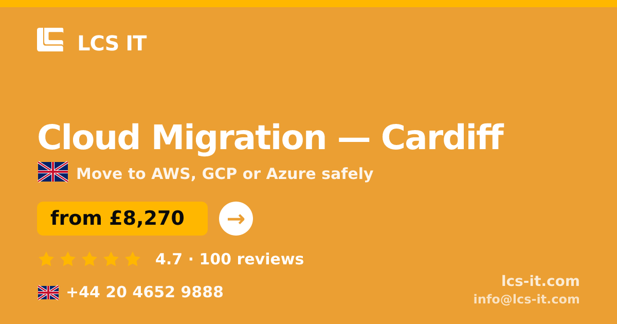 Cloud Migration in Cardiff — from £8,270 per project, rated 4.7/5 by 100 reviews