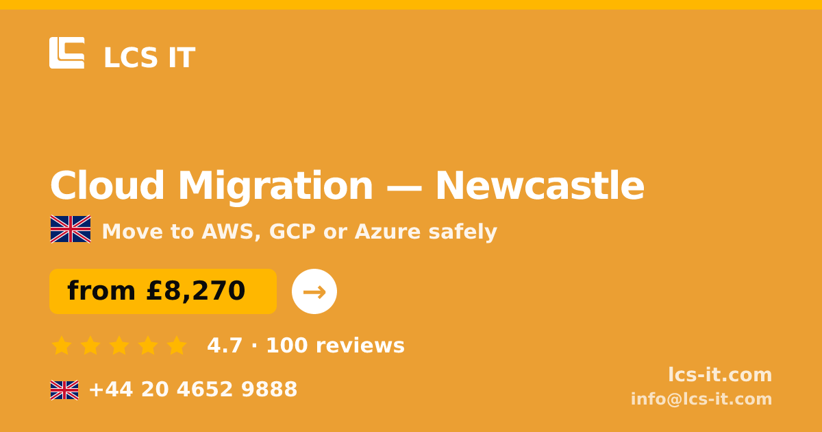 Cloud Migration in Newcastle — from £8,270 per project, rated 4.7/5 by 100 reviews
