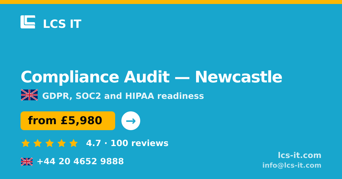 Compliance Audit in Newcastle — from £5,980 per project, rated 4.7/5 by 100 reviews