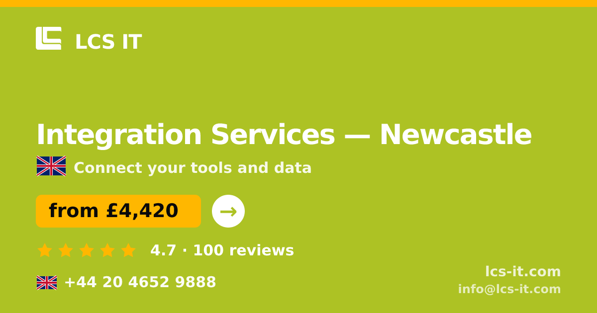 Integration Services in Newcastle — from £4,420 per project, rated 4.7/5 by 100 reviews