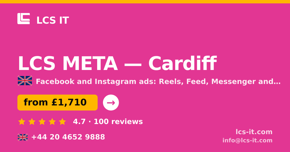 LCS META in Cardiff — from £1,710 per month, rated 4.7/5 by 100 reviews