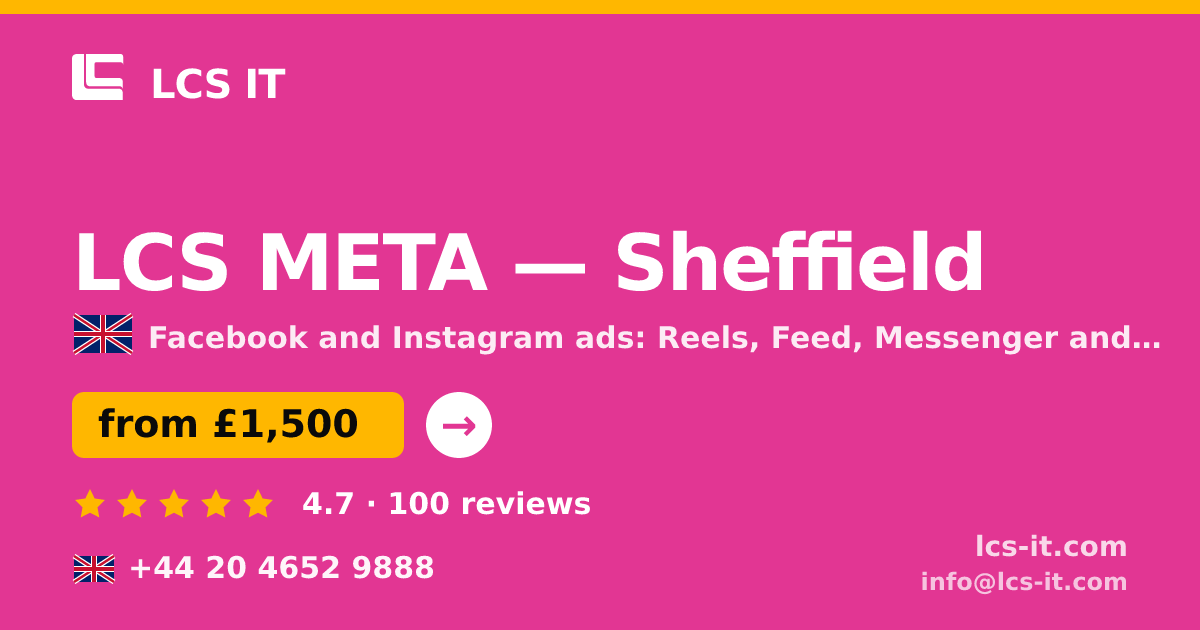 LCS META in Sheffield — from £1,500 per month, rated 4.7/5 by 100 reviews