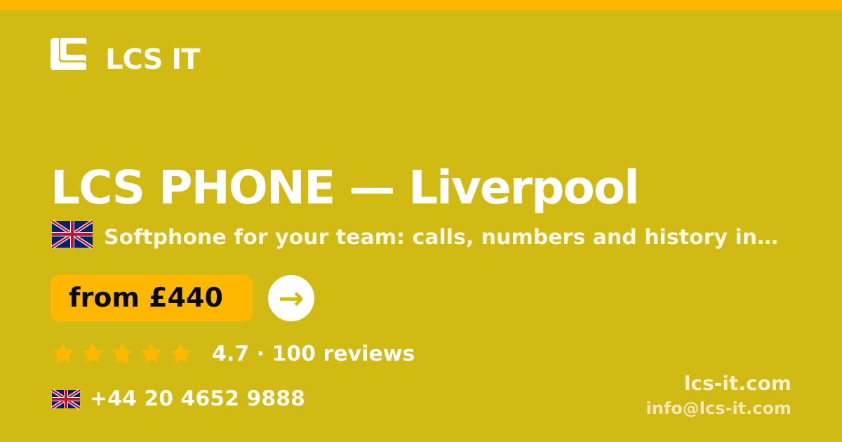 LCS PHONE in Liverpool — from £440 per month, rated 4.7/5 by 100 reviews