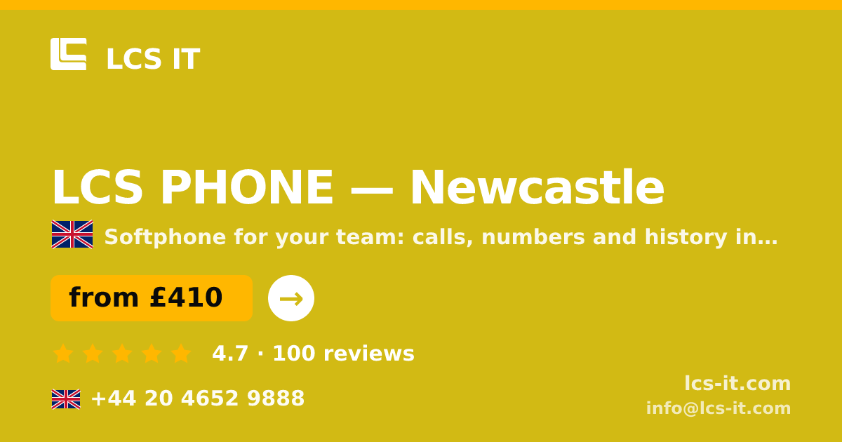 LCS PHONE in Newcastle — from £410 per month, rated 4.7/5 by 100 reviews
