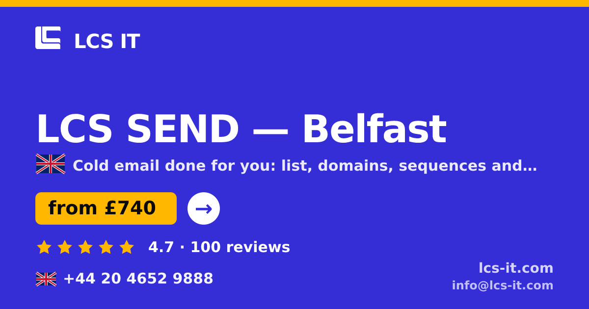 LCS SEND in Belfast — from £740 per month, rated 4.7/5 by 100 reviews