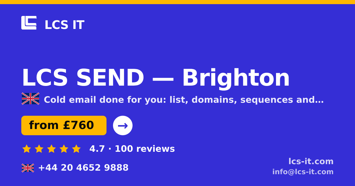 LCS SEND in Brighton — from £760 per month, rated 4.7/5 by 100 reviews