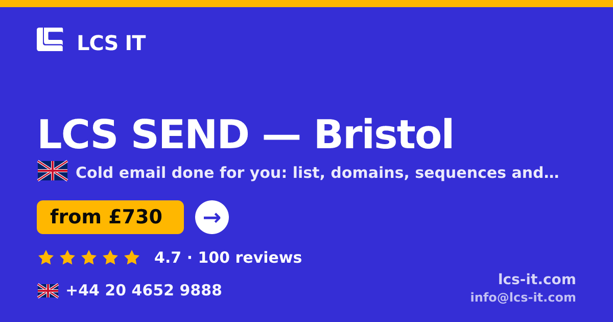 LCS SEND in Bristol — from £730 per month, rated 4.7/5 by 100 reviews