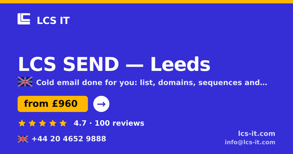LCS SEND in Leeds — from £960 per month, rated 4.7/5 by 100 reviews