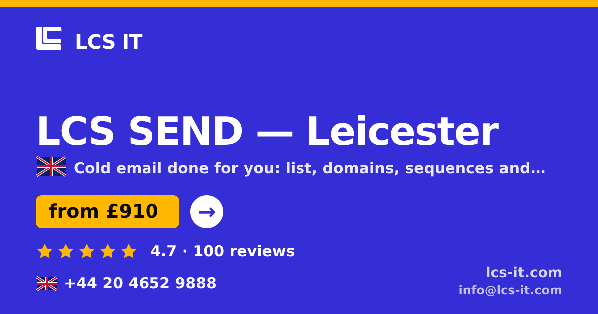 LCS SEND in Leicester — from £910 per month, rated 4.7/5 by 100 reviews
