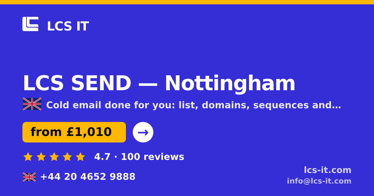 LCS SEND in Nottingham — from £1,010 per month, rated 4.7/5 by 100 reviews