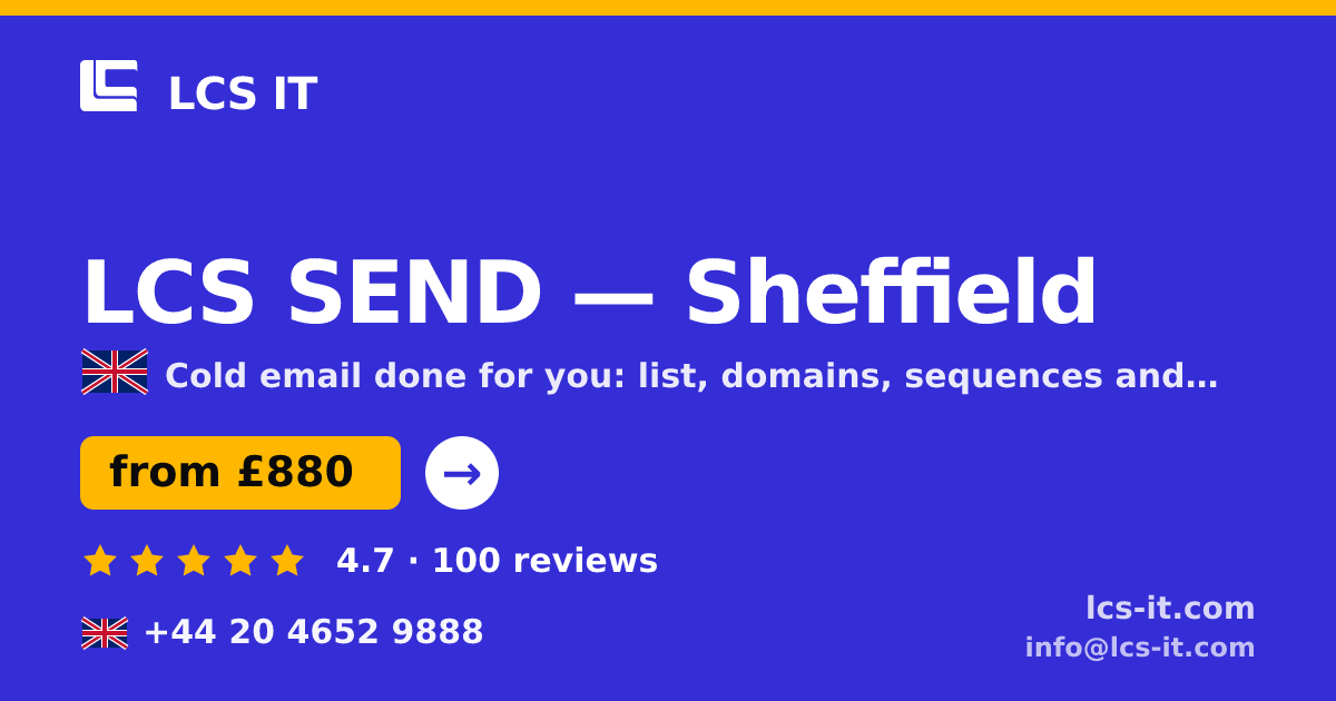 LCS SEND in Sheffield — from £880 per month, rated 4.7/5 by 100 reviews