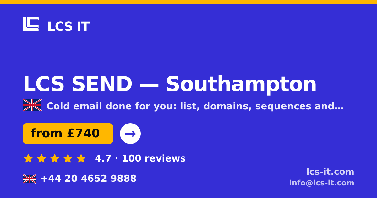 LCS SEND in Southampton — from £740 per month, rated 4.7/5 by 100 reviews
