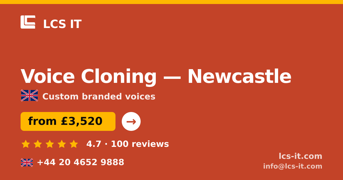 Voice Cloning in Newcastle — from £3,520 per project, rated 4.7/5 by 100 reviews